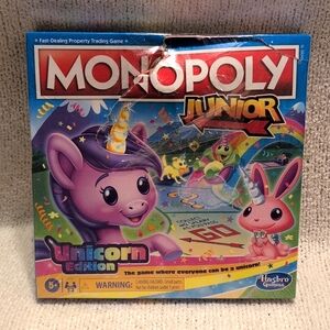 BRAND NEW Monopoly Junior Unicorn Edition